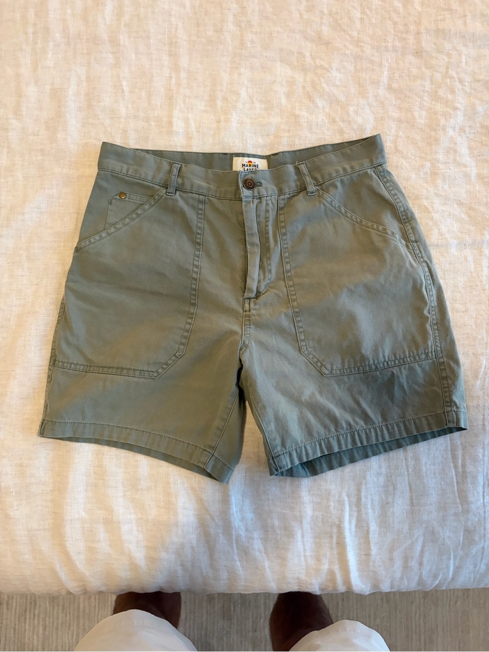 Marine Layer Breyer shorts green size 30
